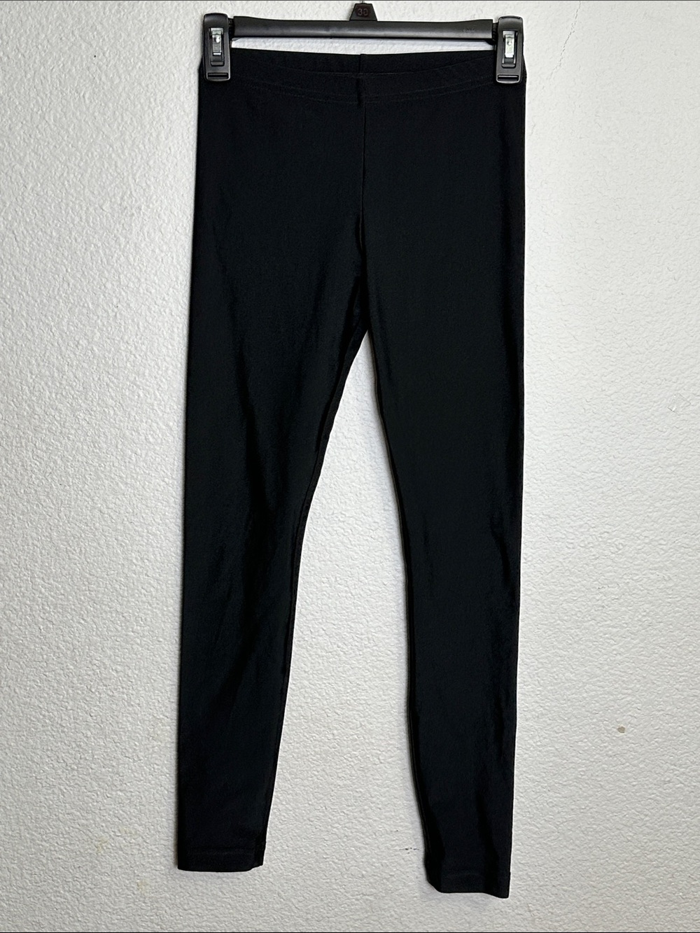 American Apparel Legging Pants Small Black Skinny Pull On Stretch Nylon Blend